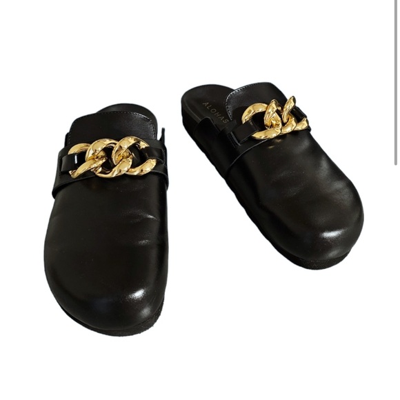 Alohas Fireplace Clog in Black Size 9 - Picture 3 of 7